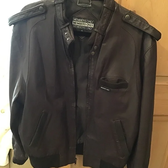 Members Only Jacket, Leather, Fully Lined - Picture 1 of 4